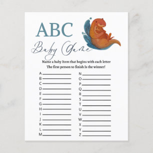 ABC Babydusche Spiel Meeresotter Thema
