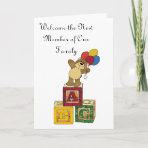 ABC, begrüßen das neue Mitglied unserer Familie Ankündigung