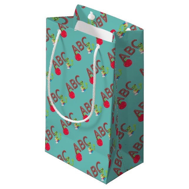 ABC Bookworm Kleine Geschenktüte (Vorderseite Schrägansicht)