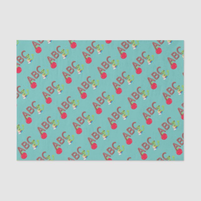 ABC Bookworm Seidenpapier (Vorderseite)