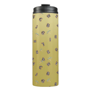 abc Brief zebra safari Wildzofenbaumschulkinder Thermosbecher