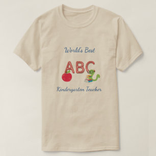 ABC-Buch des weltbesten Kindergarten-Lehrers T-Shirt
