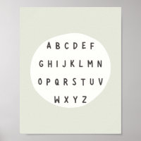 ABC-Buchstaben. Alphabet. Poster & Prints