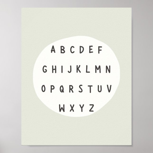 ABC-Buchstaben. Alphabet. Poster & Prints (Vorne)