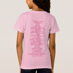 ABC des Mädchen-Powers T-Shirt