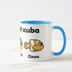 ABC des Unterwasseratemgeräts Tasse