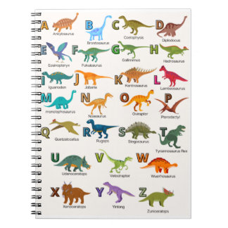 ABC dinosaurs notebook  Notizblock