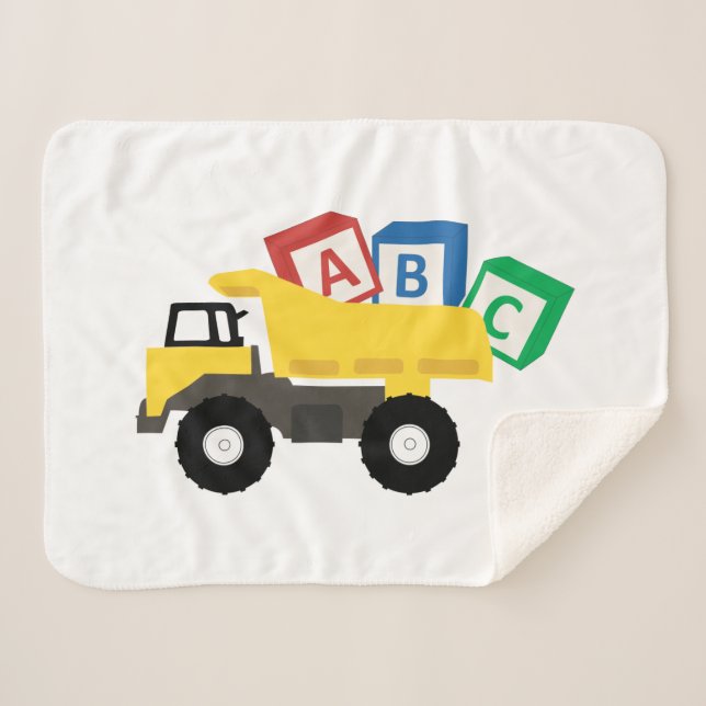 ABC Dump Truck Construction Trucks Sherpadecke (Vorderseite (Horizontal))