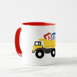 ABC Dump Truck Construction Trucks Tasse