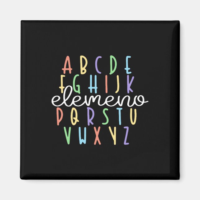 Abc Elemeno Kindergarten Lehrer Niedlich Geschenke Magnet (Vorne)