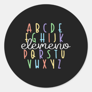 Abc Elemeno Kindergarten Lehrer Niedlich Geschenke Runder Aufkleber