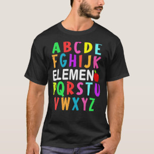 ABC Elemeno Kindergarten Lehrer Niedlich zurück zu T-Shirt