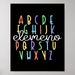 Abc Elemeno Kindergarten Lehrer Süße Geschenke Zur Poster