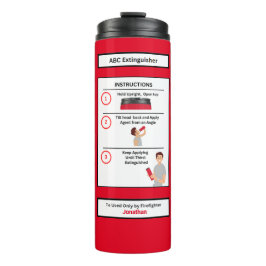 ABC Feuerwehrfeuerlöscher Thermosbecher
