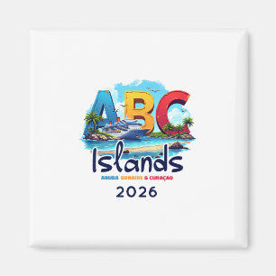 ABC-Inseln Aru Bonaire Curacao Kreuzfahrt Urlaub 2 Magnet
