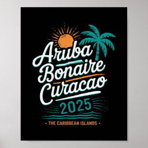 ABC-Inseln Aruba Bonaire Curaçao Kreuzfahrt Urlaub Poster