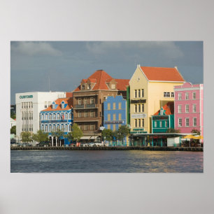 ABC-Inseln, CURACAO, Willemstad: Hafenfront 2 Poster