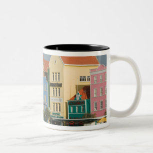 ABC-Inseln, CURACAO, Willemstad: Hafenpromenade 2 Zweifarbige Tasse
