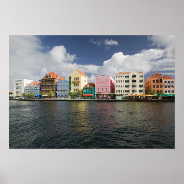 ABC-Inseln, KURAKAO, Willemstad: Hafen Poster (Vorne)