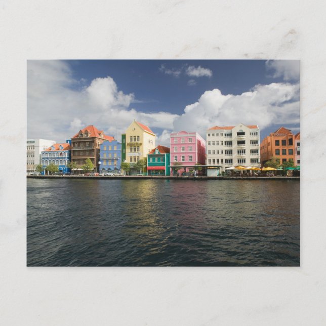 ABC-Inseln, KURAKAO, Willemstad: Hafen Postkarte (Vorderseite)