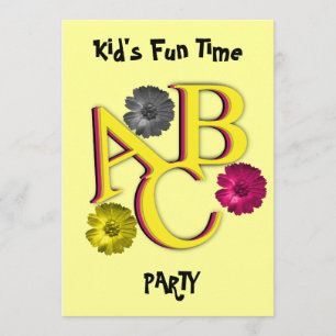 ABC Kid-Party Einladung