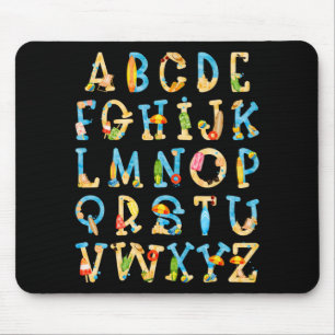 Abc Kindergarten Lehrer Summer Beach End of Schoo Mousepad