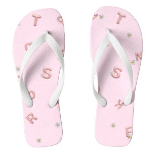 ABC Letter Blume Ballon Student Zurück zur Schule Flip Flops