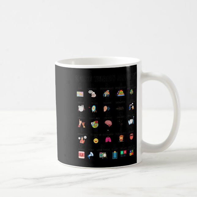 Abc Of Speech Therapy Alphabet Speech Language Pat Kaffeetasse (Rechts)
