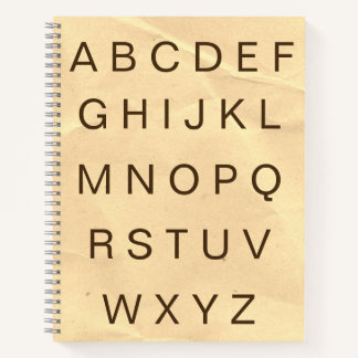 ABC Paper Alphabet Letters Practice Notebook Notizbuch