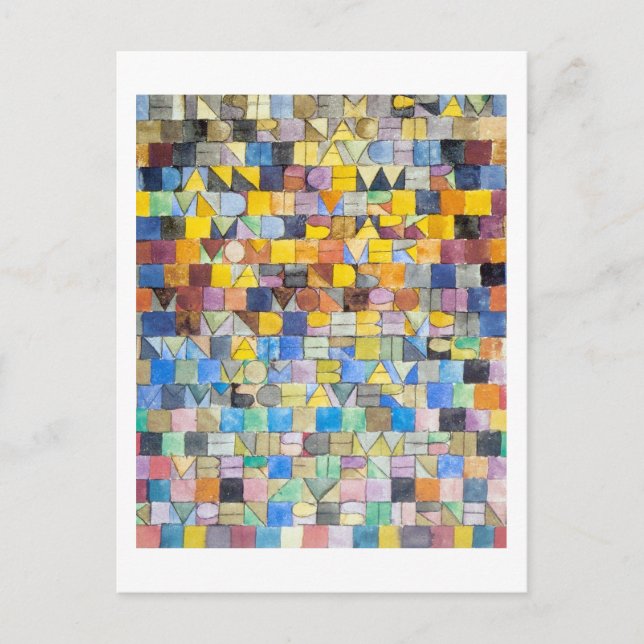 ABC, Paul Klee Postkarte (Vorderseite)