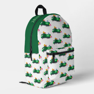 ABC Recycelnd Garbage Truck Personalisierter Name Bedruckter Rucksack