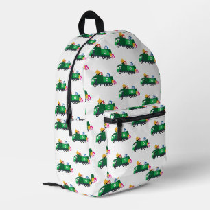 ABC Recycelnd LKW-Müllfahrzeuge Bedruckter Rucksack