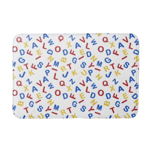 ABC Red Yellow Blue Bath Mat Badematte