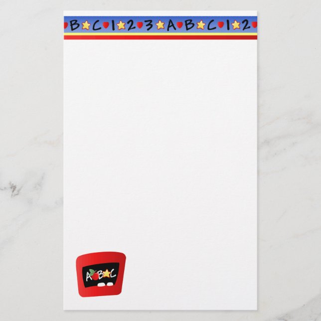 ABC-Schultage Briefpapier (Vorderseite)