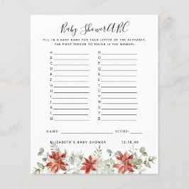 ABC-Spiel | Floral Pumpkin Baby Showgame