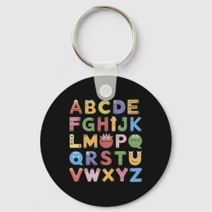 Abc Süßes Monster Alphabet Halloween Lehrer Kostüm Schlüsselanhänger