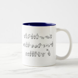 ABC-Tasse Zweifarbige Tasse