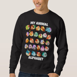 ABC-Tiere zur Identifizierung von Zootieren Sweatshirt