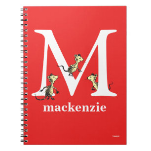 ABC von Dr. Seuss: Buchstabe M - Weiß Name hinzu Notizblock
