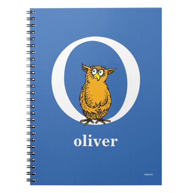 ABC von Dr. Seuss: Buchstabe O - Weiß | Name hinzu Notizblock (Vorderseite)
