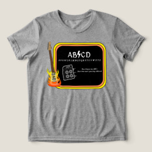 ABCD Alphabet AC/DC Spoof T - Shirt