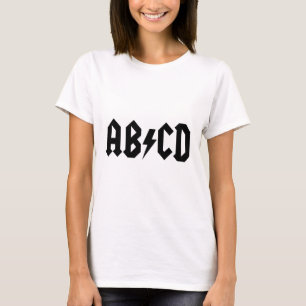 ABCD Einzelteil T-Shirt