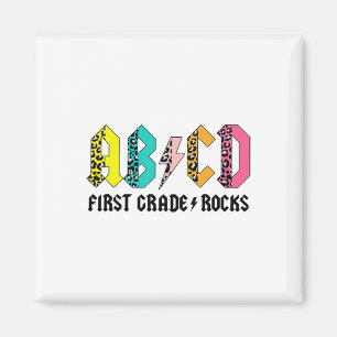 Abcd Erste Klasse Rocks Kk an Schule 1ste Klasse T Magnet