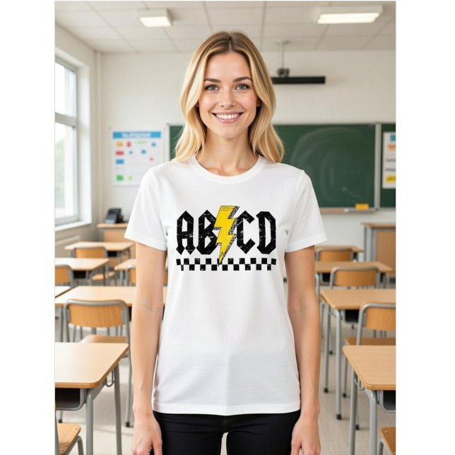 ABCD Pencil Lightning - Back to School Teacher T-Shirt (Von Creator hochgeladen)