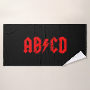 ABCD rock musique drôle symbole faux acdc blague é