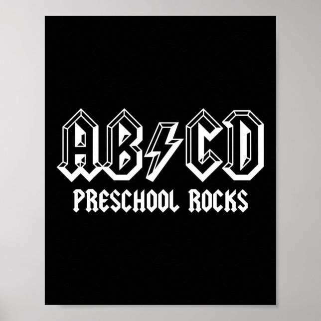 Abcd Rocks Back to School Preschool Rocks Fun Teac Poster (Vorne)