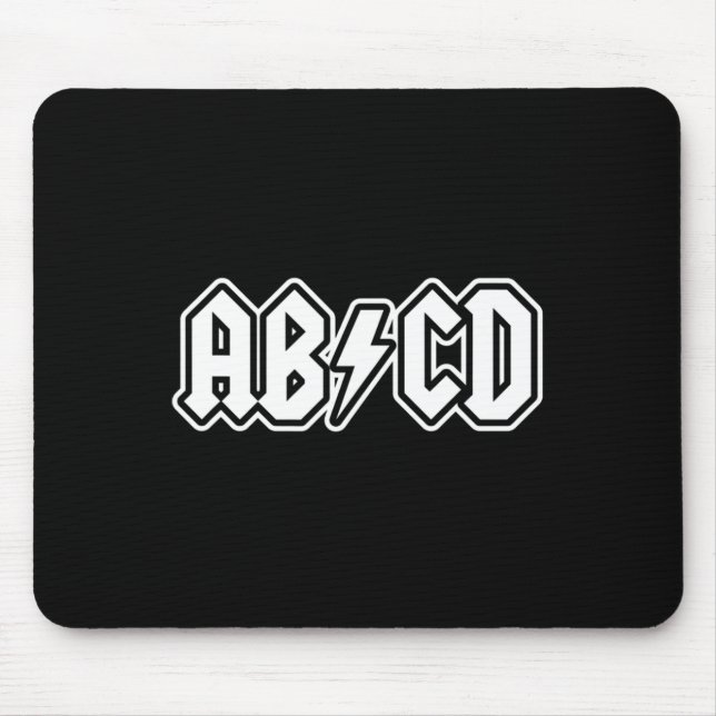 Abcd Spaß zurück zum Lehrer Mousepad (Vorne)