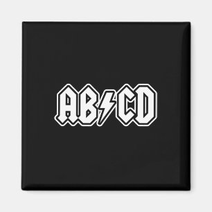 Abcd Spaß zurück zur Schule Lehrer Schüler Magnet