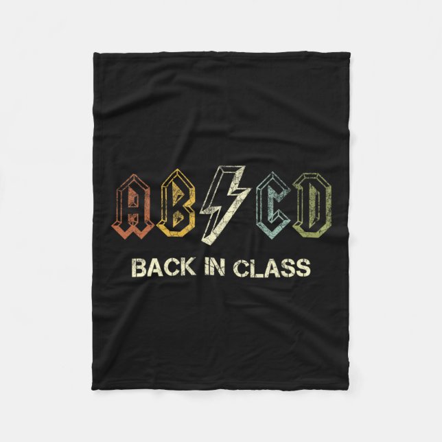 Abcd Teacher Fleecedecke (Vorderseite)