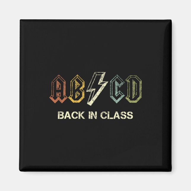 Abcd Teacher Magnet (Vorne)